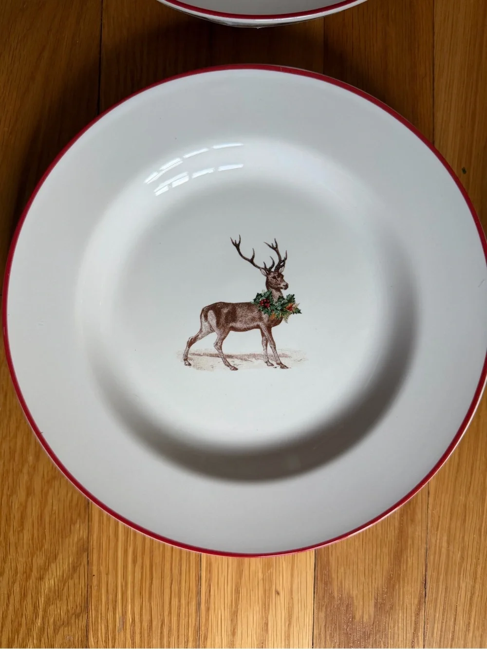 Pottery Barn Silly Stag Set of 4 Salad Plates